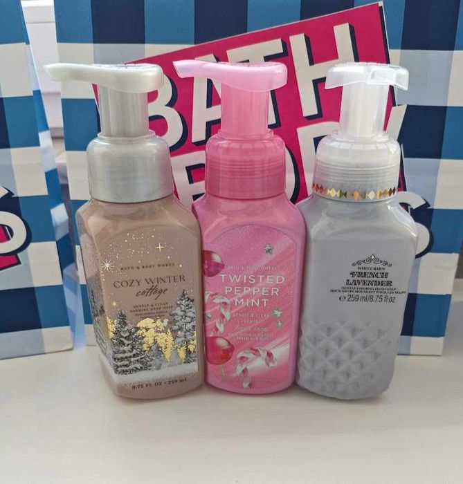 Bath and Body Works комплекти лосиони,свещи, дезинфектанти, сапуни