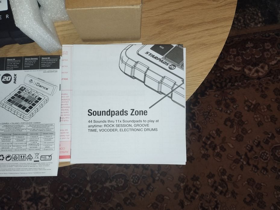 Детски Dj бийтмейкър с тонколона i dance starpads beatmaker