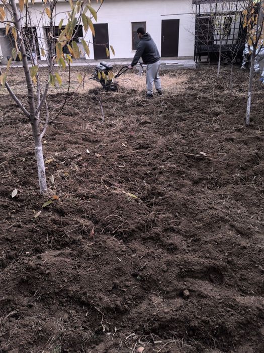 Жер аударамыз мотоблок пен