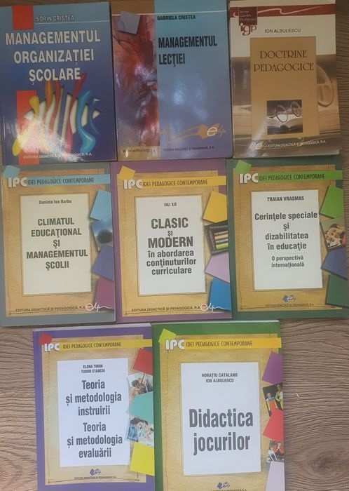 Carti pedagogie,educație școlară,management educational