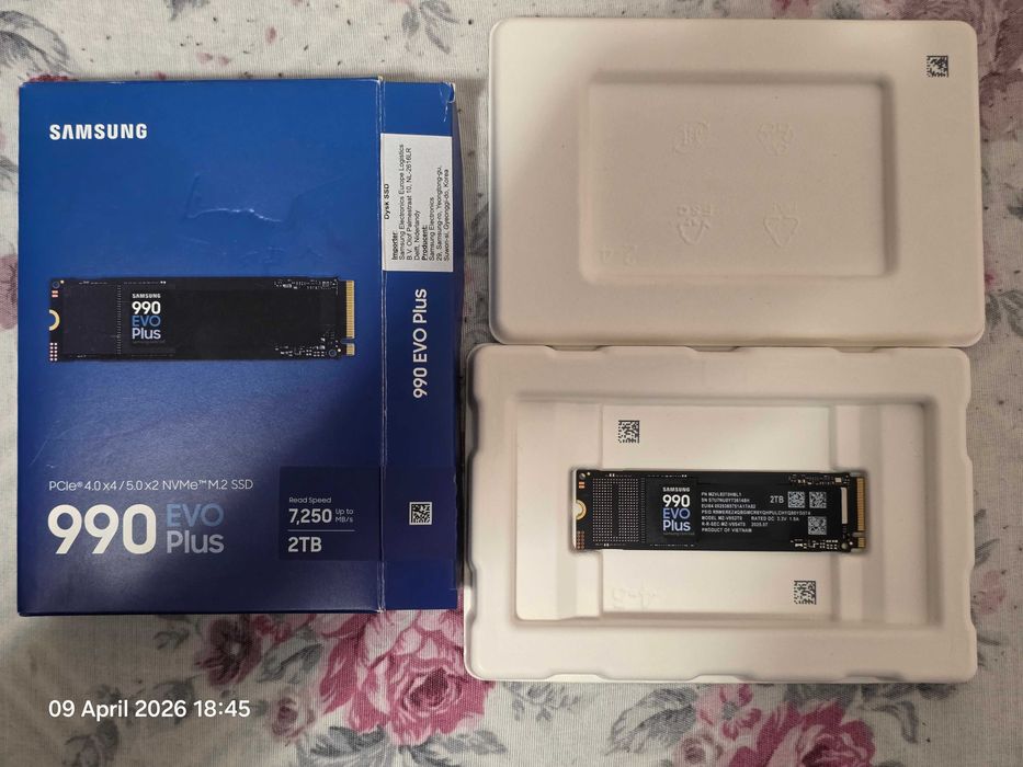 SSD Samsung 990 EVO Plus 2TB, PCIe 4.0, NVMe M.2 - MZ-V9S2T0BW