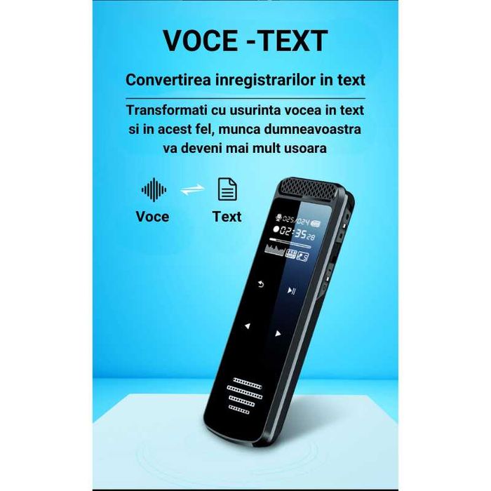 Reportofon prof.32GB,extensie la 256GB,pentru prelegeri,discursuri,etc