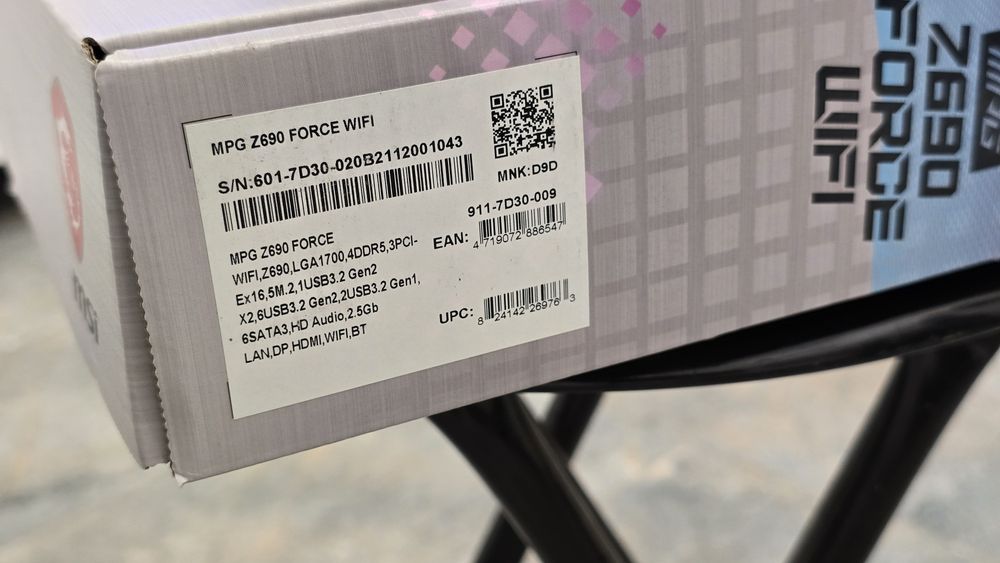 Placa de baza MSI Z690 FORCE, intel LGA1700, DDR5, WiFi