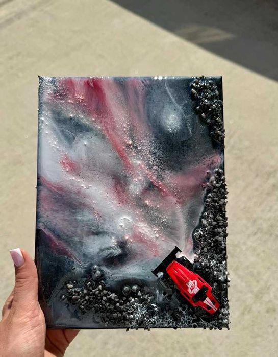 Ръчно изработена картина от епоксидна смола 18/24см