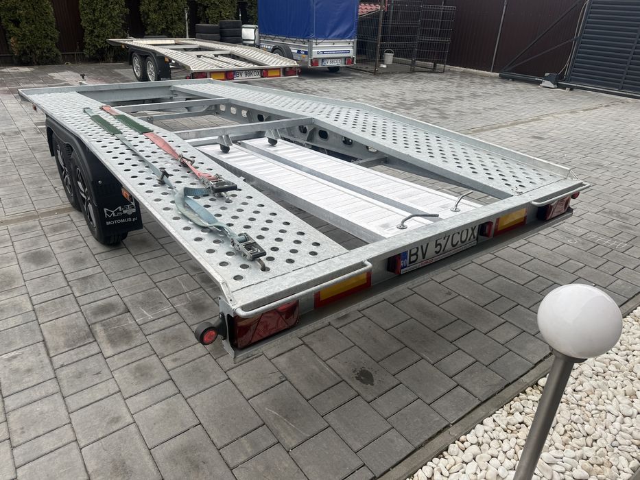Remorca/Trailer/Platforma Gala 4,5M Noua Jante Aliaj Rampe Aluminiu