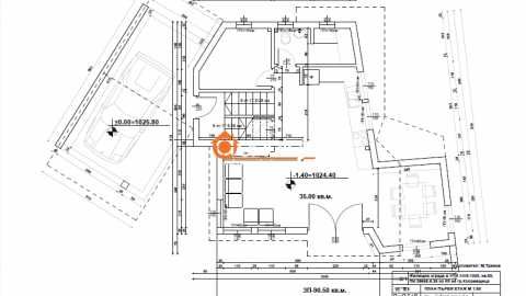 Парцел с площ 312 кв.м в гр.Копривщица, с проект за двуетажна къща