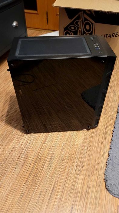 Carcasa AQIRYS Antares, Mid-Tower, fara sursa, ATX, Black