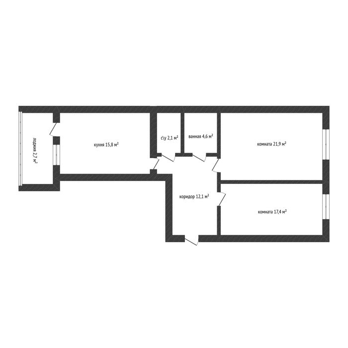 продам 2х комнатную квартиру