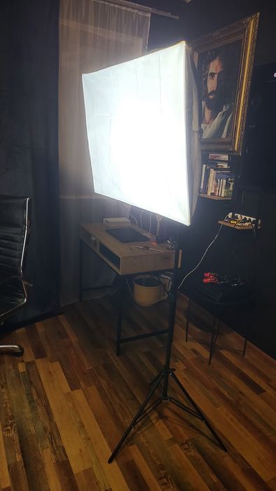 Софтбокс + лампа