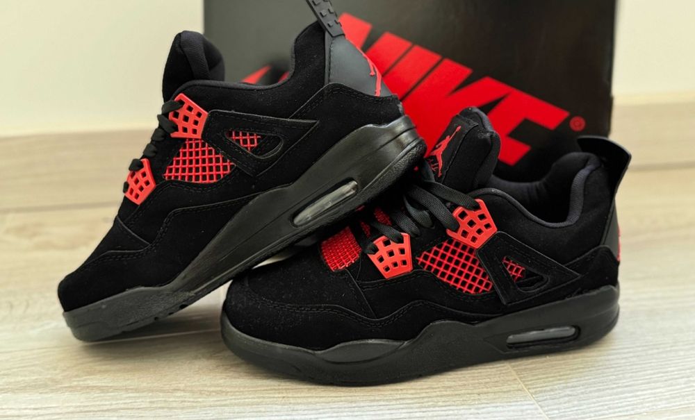 Adidasi Air Jordan 4 Red Thunder Marimi 36-44 Unisex