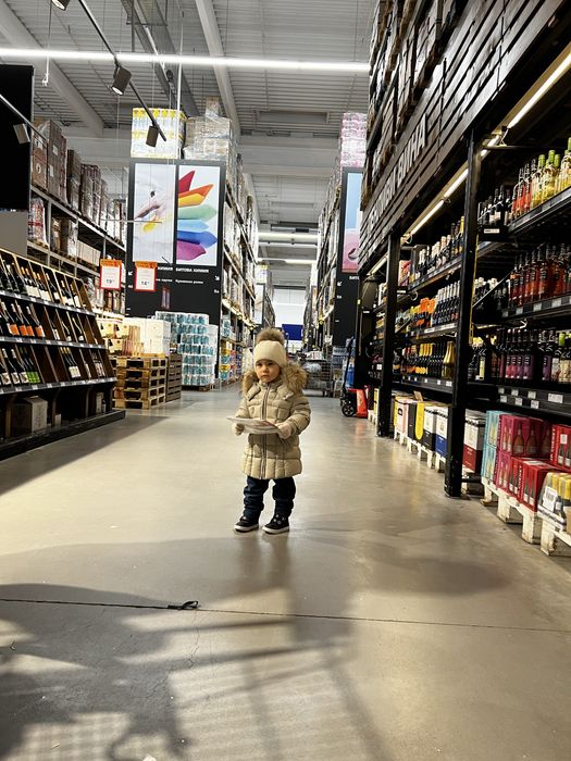 Пухено яке с естествена качулка Eddie Pen Baxter и Шапка Jamiks 50 см.