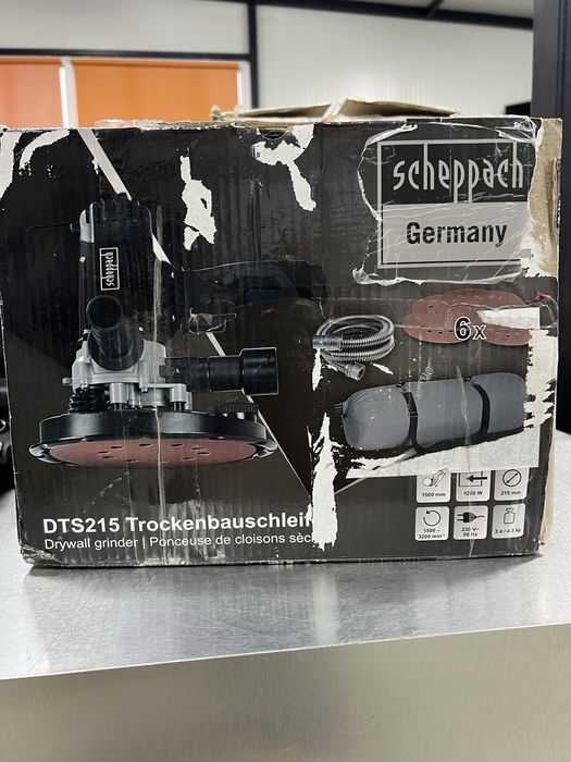 Шлайф машина за гипсокартон -чисто нова Scheppach DTS215 1200 W