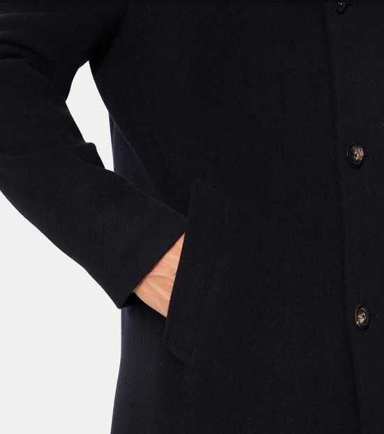 Palton slim 52 XL premium Paul R Smith lana moale de Alpaca gri inchis