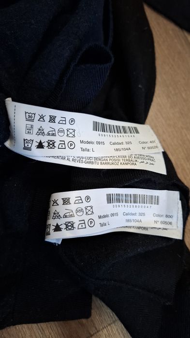 Мужская одежда: джемпера Massimo Dutti,  Black Bisons Club и поло.