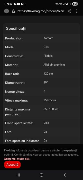 Bicicleta electrica Noua