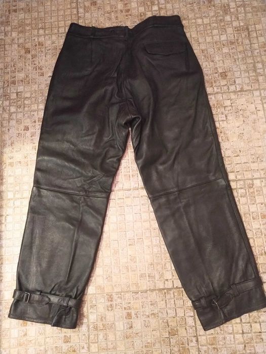 Кожен мото панталон