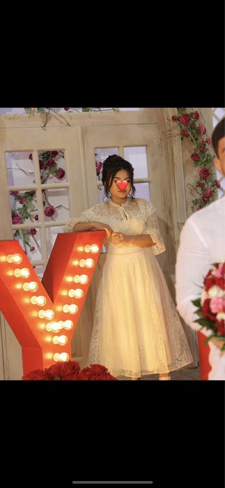 Платье! Турецкое! Нежное, француская длина