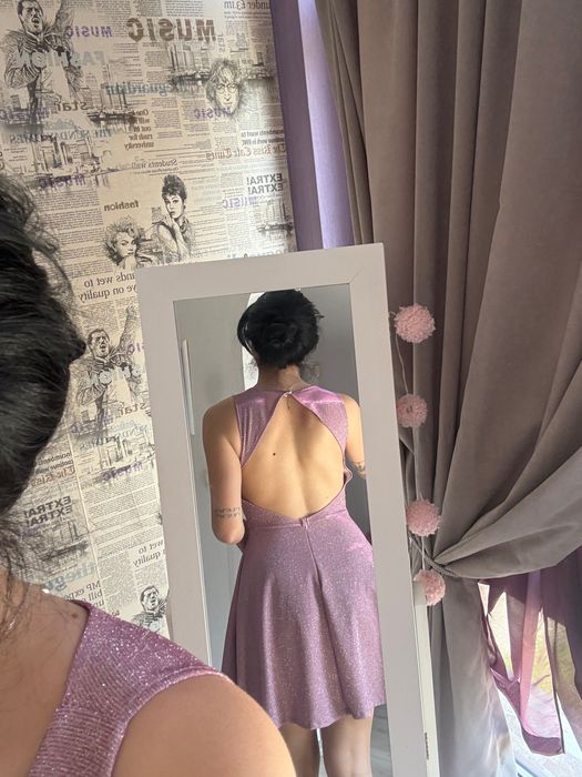 Официална рокля с брокат