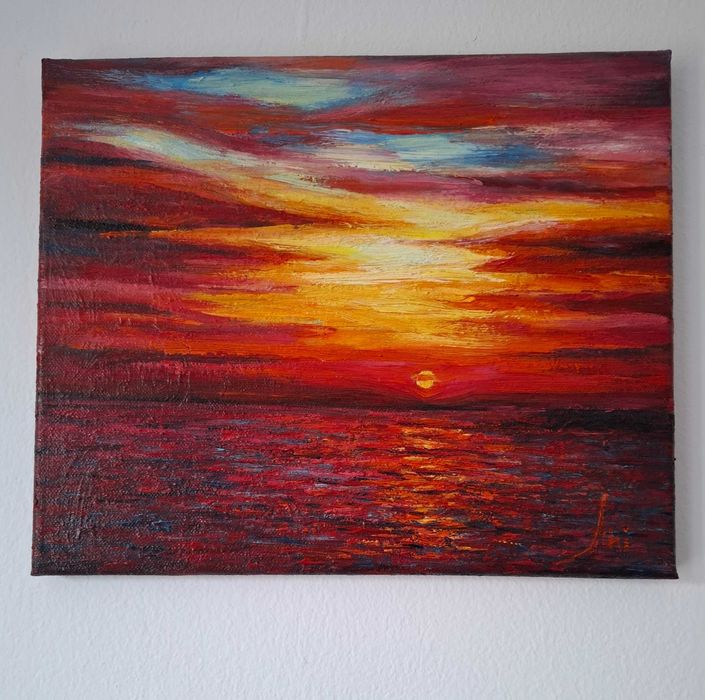 Картина " Морски пейзаж" маслена живопис