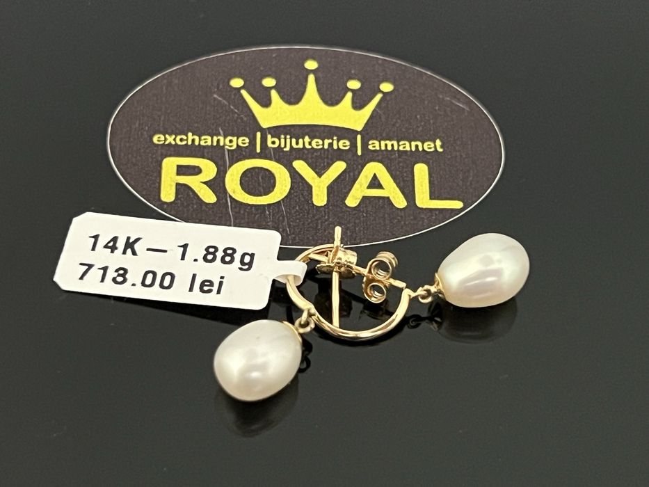 Bijuteria Royal CB : Cercei dama aur 14K  1,88 grame