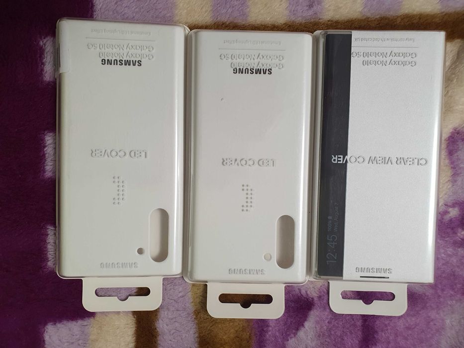 Husa clear view / led Samsung Note 10 noua