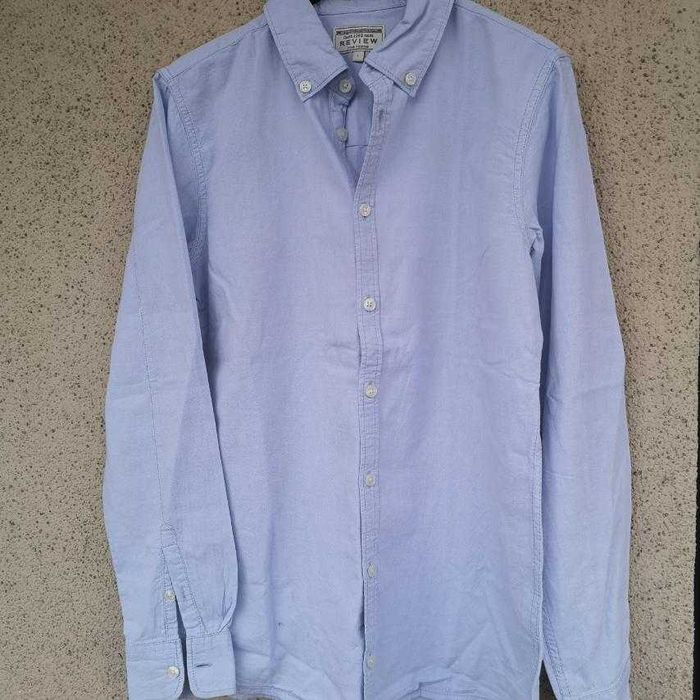 дизайнерска мъжка риза REVIEW качествена L НОВО