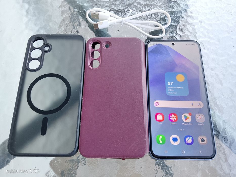 Vand/schimb Samsung Galaxy A55 Android 16, 128GB, 930 lei,doar in Cluj