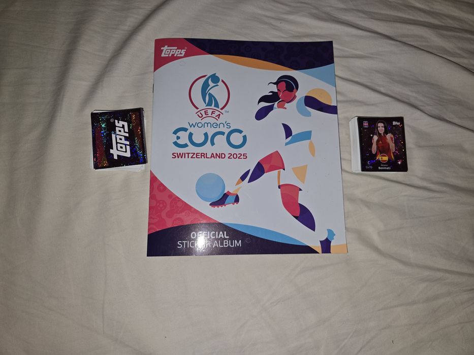Album complet,nelipit,Topps EuroWomens 2025,450 lei