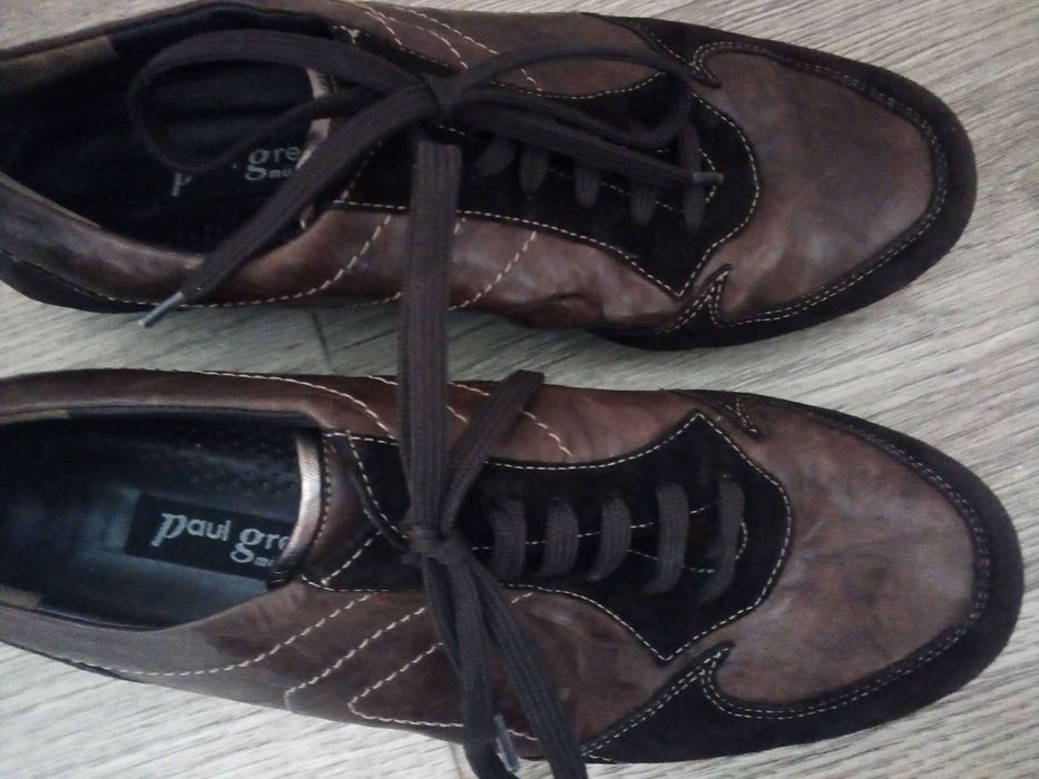 Намалени! Маркови спортни дамски обувки естест. кожа 2 чифта  39 и 40