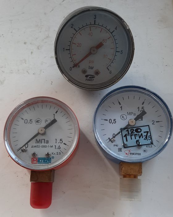 ТЭНы,Манометры механические.