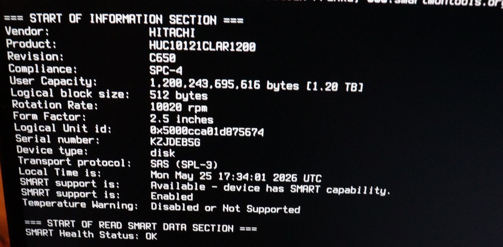 Harddissk Server Sas 2.5" HGST 1.2Tb 10K 6G 64Mb HUC101212CSS600