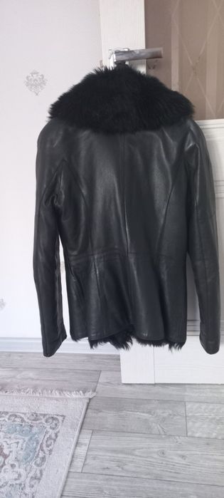 Кожаная куртка зимняя