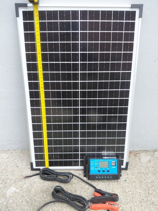 Kit panou solar 30w, controller plus cabluri