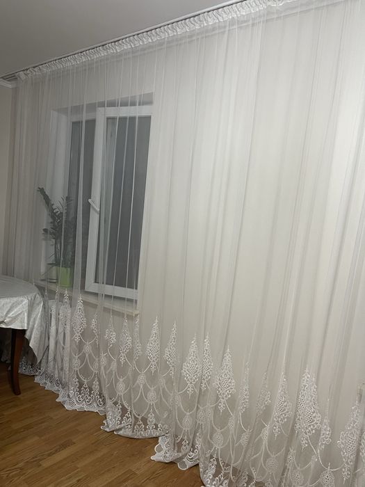 Тюль готовая для зала