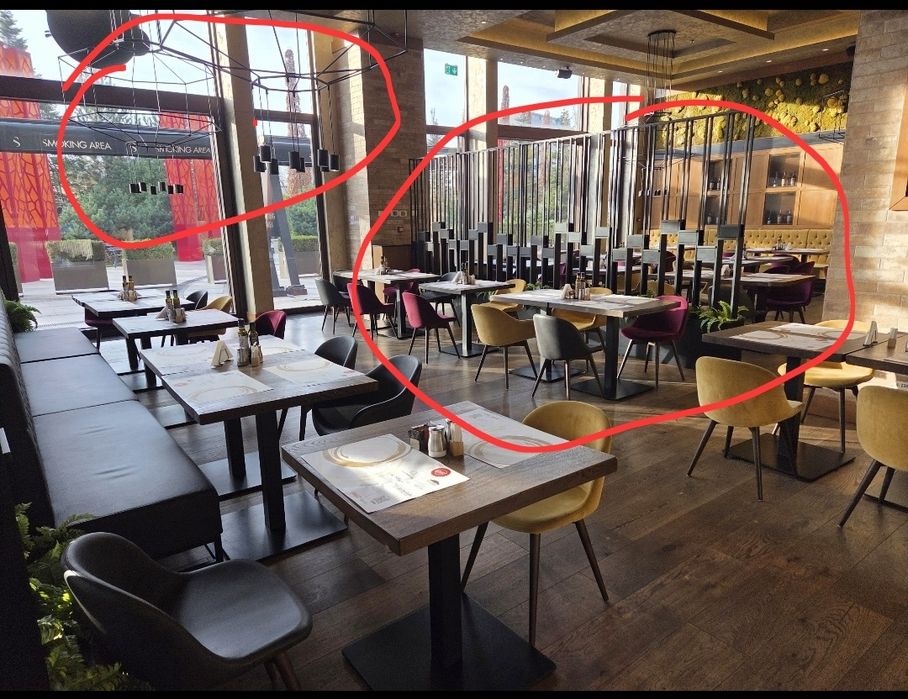 Mobilier si corpuri de iluminat restaurant