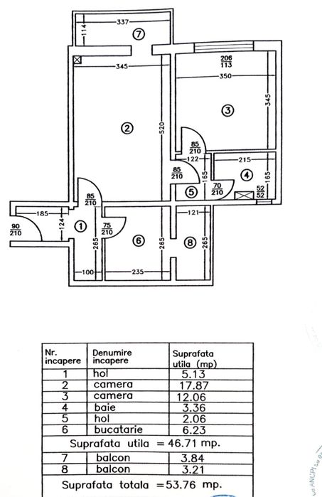 Apartament 2 camere Craiovita Noua