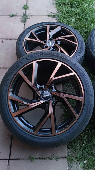 Jante aliaj R18 5x112 + anvelope Continental –  VW Passat , Audi A4 , A6