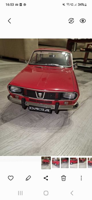 Machetă Dacia 1300 scara 1:8