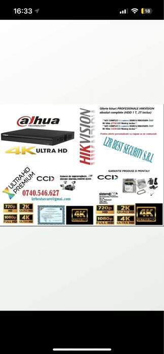 Montaj camere  supraveghere video