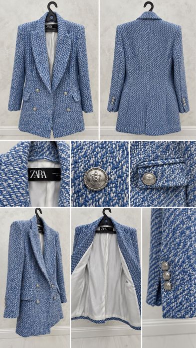 Zara пиджак приталенный М размер