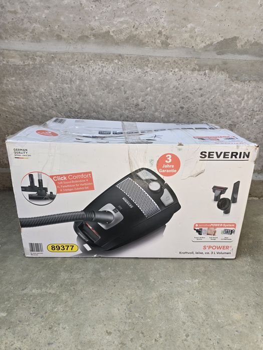 Vând aspirator cu sac Severin S'POWER, nou