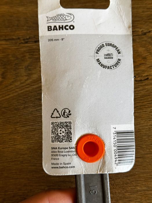 Cheie reglabilă pentru țevi cheie de instalații sanitare Bahco 31 (8”)