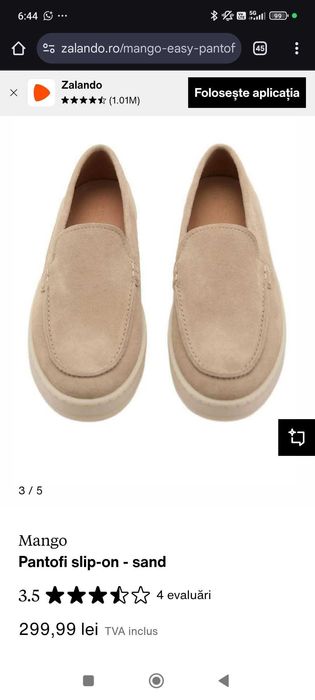 Mocasini/loafers bărbați, piele întoarsă, Mango MAN