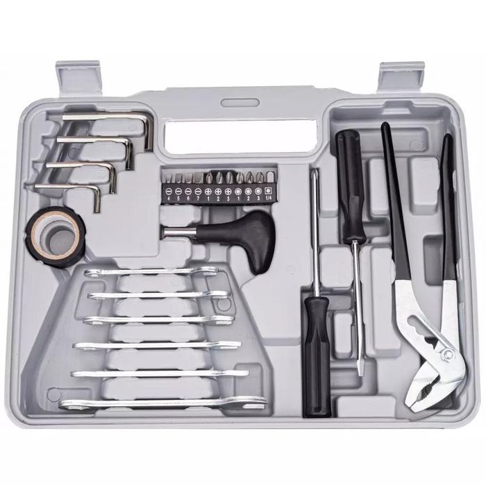 Trusa unelte chei 141 piese, tubulare, surubelnite, Powermat