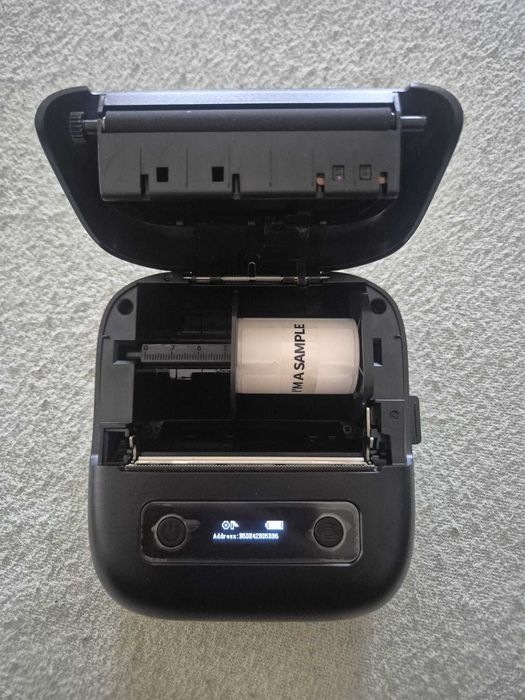 Imprimanta etichete Phomemo M220 Negru 80mm Bluetooth USB + rola 40x30 (120 etichete)