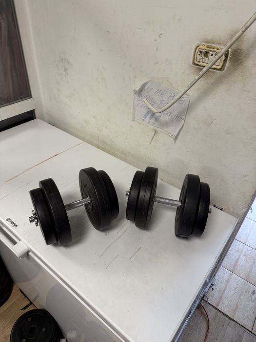 Gantere reglabile set 34 kg, 17 kg+17 kg=34 kg. Noi Germany pret promo