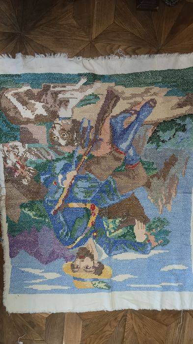 Вышитые  картины прошлого века