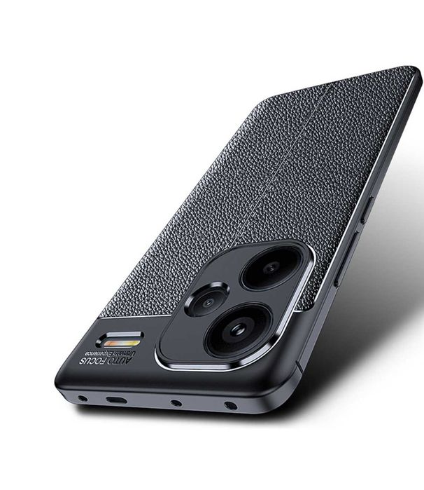 Husa Premium Antisoc model tip Piele pt Xiaomi Redmi Note 13 Pro+ 5G