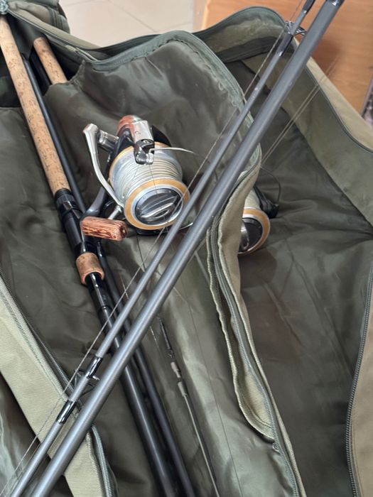 Въдици,стойка,аларми и калъф