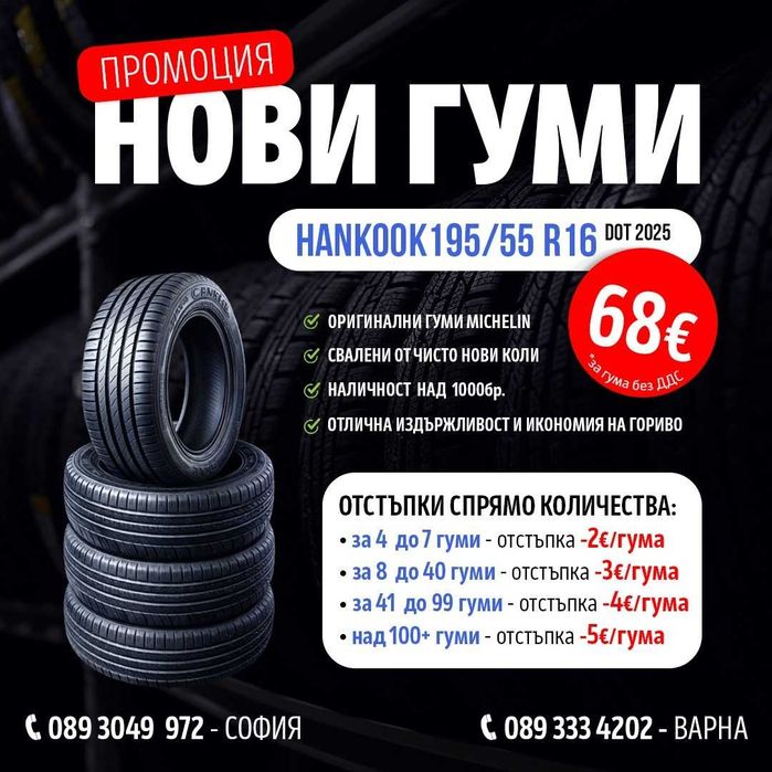 НОВИ летни гуми Michelin Primacy 4 - 185/65/15 H88